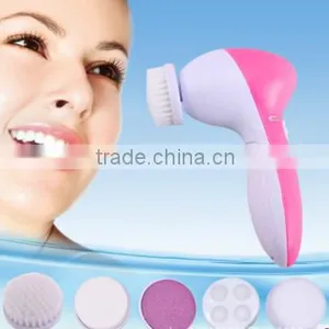 5 in 1electric Facial Cleansing Brush Face Scrub Exfoliating Brush With Wholesale thumbnail-1