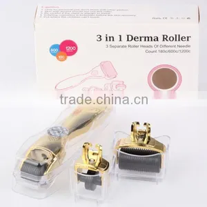 Wholesale 3 in 1 Dermaroller 1 mm Titanium Dermaroller thumbnail-1