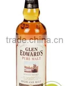 750ML Whisky Glass Bottle thumbnail-1