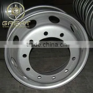 Sliver Truck Wheel Rim With Steel Material in China thumbnail-2