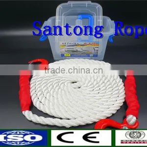 Nylon Twisted Pre-spliced Tow Rope With Hooks thumbnail-4