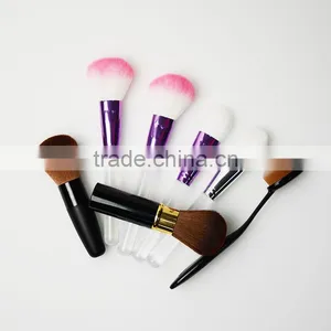 OEM High Quality Face Use and Wood Handle Material Cheap 7PCS Makeup Brush thumbnail-1