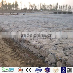 Riverbed Protection Diamond Cells Weaving Gabion Mesh thumbnail-1