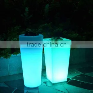 Home and Garden Bright Color Changing LED Light Flower Pot thumbnail-2