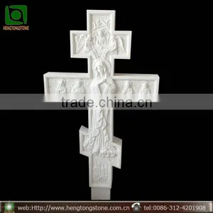 White Marble Religious Wall Relief Carving for Church Decoration thumbnail-1