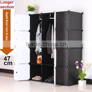 DIY Plastic Bookshelf Closet Wardrobe Cabinet Bathroom Shelf Shoe Rack thumbnail-5