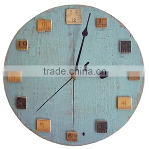 Wooden Vintage Painting Wall Clock thumbnail-1