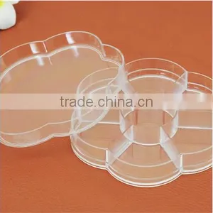 Plum Blossom Shape 7Lattice With Cover Storage Box thumbnail-1