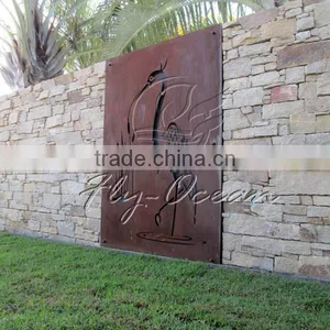 FO-9S05 Outdoor Large Corten Steel Love Sculpture for Sale thumbnail-1