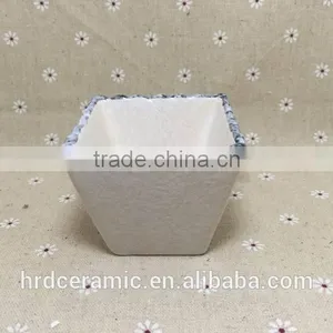 China Manufacturer Stocked White Porcelain Square Ceramic Dish thumbnail-3