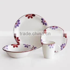 16pcs Ceramic Dinnerware Set With Handpainting thumbnail-1