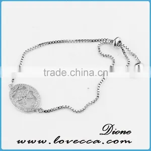 2017 Wholesale Gold Pave Link Bracelet thumbnail-5