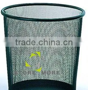 Hard Plastic Colorful Mesh Trash Can thumbnail-1