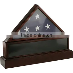 Unite State Flag Triangle Shape Wooden Urn for Ahses Prices thumbnail-1
