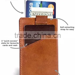Real Leather Slim Front Pocket Minimalist Wallet Money Clip Card Holder thumbnail-6