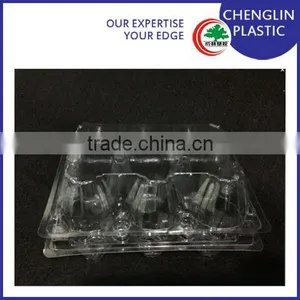 Hot Sale Cheap Transparent Clear 6 Holes Plastic Egg Tray thumbnail-5