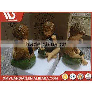 China Wholesale Websites Art Work Resin Craft Led Garden Solar Light With Timer thumbnail-3