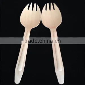 Disposable Wooden Fork Spoon thumbnail-1