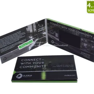 Hot Promotional 128MB 4.3 Inch Digital LCD Video Business Card, Video Brochure,lcd Video Card for Advertising thumbnail-1