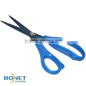 S14005/S14006/S14019 LFGB Certificated 7'' 8'' 9" Top Grade High Quality Blue Titanium Sharp Cut Cloth Tailor Scissors thumbnail-6
