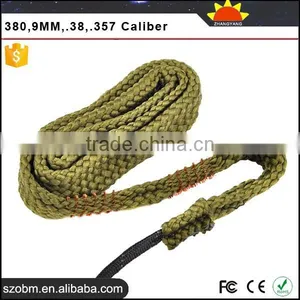 China Hunting Accessory 9mm Pistol Cleaner 380,.38,.357 Bore Snake Caliber Rifle Cleaner thumbnail-3