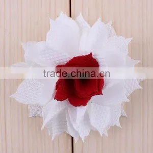 Popular Cute Fabric Flower Clip for Kids Hair Accessories thumbnail-4
