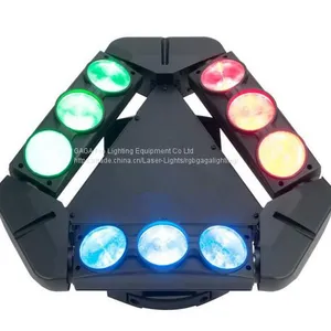 RGBW 4in1 9 Heads LED Spider Moving Head Beam Light thumbnail-3
