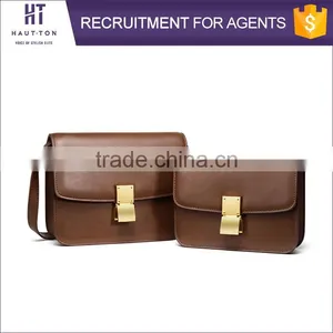 Best Selling Fashion Vintage Woman Strap Messenger Bags Good Quality Ladies Small Genuine Split Cow Leather Sling Shoulder Bag thumbnail-1