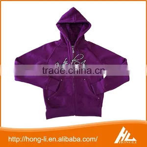 Custom Made High Quality Zipper-up Thick Girl's Spring Fleece Jacket thumbnail-1