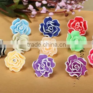 China Bead Manufacturers Polymer Clay Flower Ceramic Beads Multi Colour Rosary Bead thumbnail-5