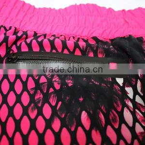 WHOLESALE WOMAN MMA SHORTS BLACK AND PINK thumbnail-6