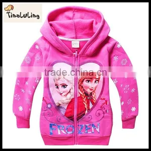Wholesale Children Plain Hoodies for Kids Kids Fleece Jacket Children Winter Clothes thumbnail-2