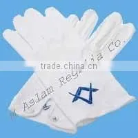 Masonic Glove Blue Lodge Cotton Ggloves thumbnail-1