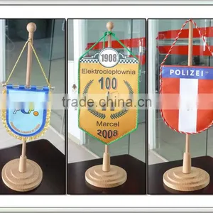 Table Flag With Wood Stand thumbnail-1