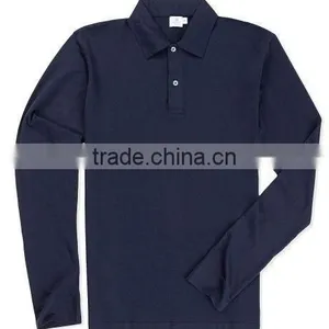 Discount Polo Shirts for Men 2013 Fashion Custom 100% Cotton Hot Sale Newest Design Custom Design Navy Polo Shirts thumbnail-1