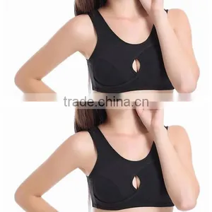 Hollow Breathable Cotton Sleep Bra thumbnail-1