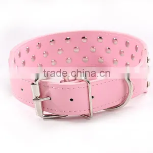 PU Pet Collar Three Rows of Diamond Dog Necklace Exquisite Diamond Dog Belt thumbnail-1