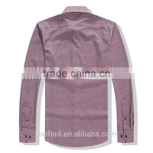 Yiwu Factory Low Price Customise Plaid Long Sleeve Oversized Shirt for Men thumbnail-2