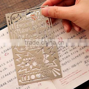 Multifunctional Metal Bookmark Ruler /Planner,Scrapbooking Templates thumbnail-5