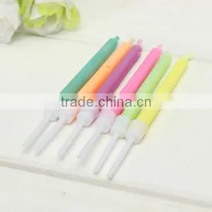 6pcs Birthday Cake Candles Assorted Colored Flames Safe Taper Chime Party Decor thumbnail-5