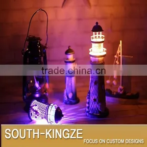 LED Lightable Iron Metal Lighting Tower Desktop Decoration thumbnail-2