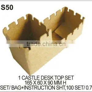 KID DIY MODEL (S50) 1 CASTLE DESK TOP SET thumbnail-1