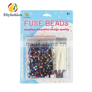 Diyfashion 5mm Hama Perler Beads Set With Puzzle Iron Paper and Twezzer Perler Beads Toys for Kids 18016 thumbnail-2