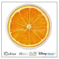 New Design Orange Printed Round Beach Towel thumbnail-1