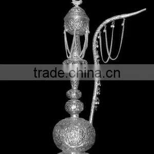 German Silver Mughal Hookah thumbnail-1