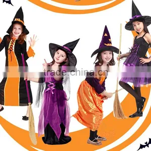 Elegant Halloween Holiday Kids Witch Dress thumbnail-2