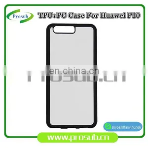 2d Sublimation Heat Transfer PC +TPU Silicon Blank Cell Phone Case for Prosub-Huawei P10 thumbnail-1