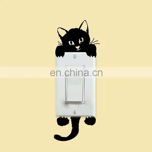 Funny Cute Cat Switch Sticker PVC Wall Sticker Home Switch Decoration thumbnail-2