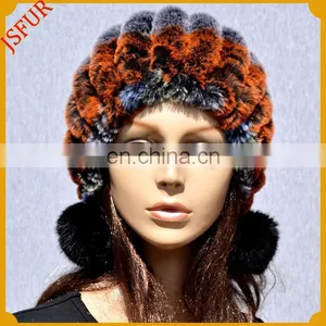 Fur Pom Poms Wholesale Rabbit Winter Fur Hat thumbnail-3