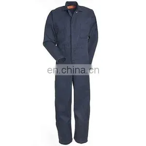 Custom Work Uniform Dark Blue Cotton Coverall for Men/ Protective Safety Working Coverall For Work Wear/l thumbnail-1